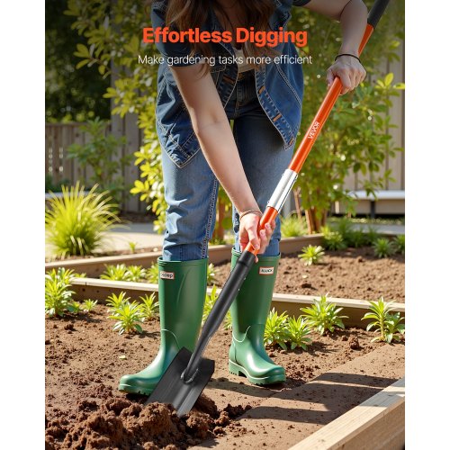 Trench Shovel 4 in Blade HeavyDuty Trenching Shovel Narrow Spade Trench