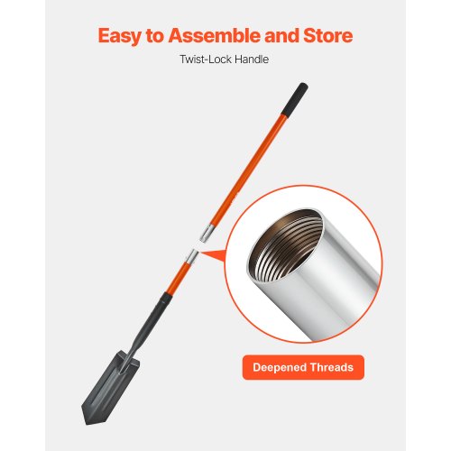 Trench Shovel 4 in Blade HeavyDuty Trenching Shovel Narrow Spade Trench