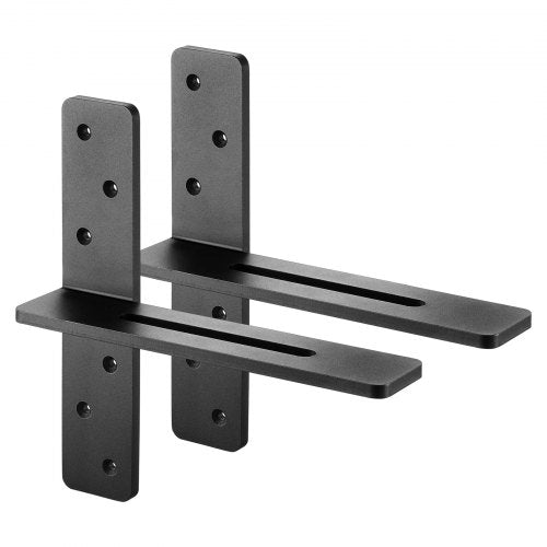 T Shelf Brackets 2 Pcs 200 lbs90 kg Weight Capacity 12x289x12 in 3048x735x3048