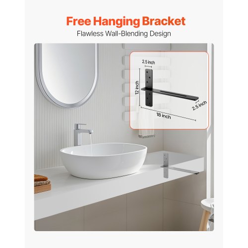 T Shelf Brackets 2 Pcs 200 lbs90 kg Weight Capacity 18x289x12 in 4572x735x3048