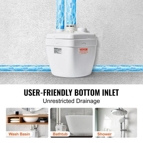 Utility Sink Pump 13 HP 120Volt 1750 GPH Flow 18 ft Head UnderSink