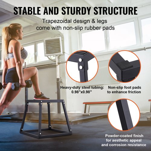 Plyometric Jump Boxes 12182430 Inch Plyo Box Platform and Jumping