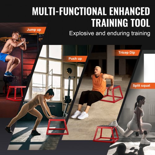 Plyometric Jump Box 12 Inch Plyo Box Steel Plyometric Platform and Jumping