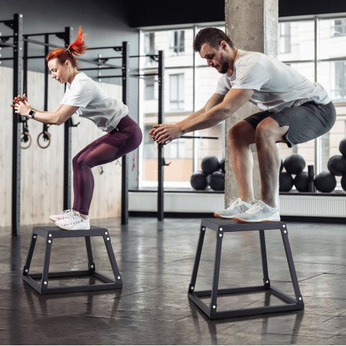 Plyometric Jump Box 18 Inch Plyo Box Steel Plyometric Platform and Jumping