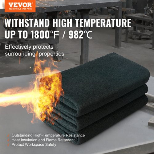 Carbon Felt Welding Blanket 6 Pack 21 x 20 Flame Retardant Welding