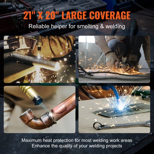 Carbon Felt Welding Blanket 6 Pack 21 x 20 Flame Retardant Welding