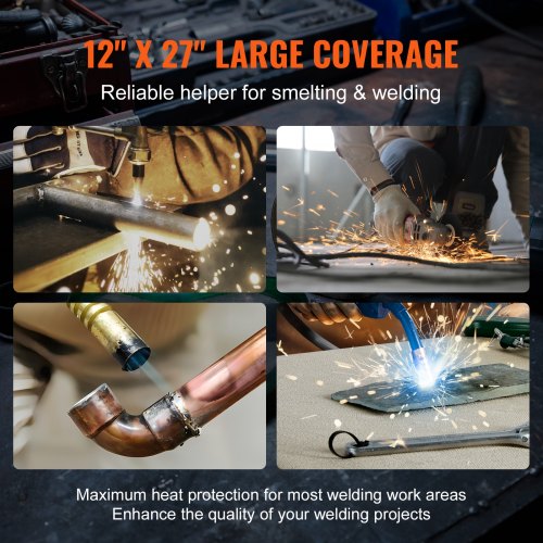 Carbon Felt Welding Blanket 27 x 12 Flame Retardant Welding Blankets