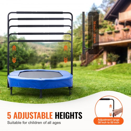 Kids Trampoline 56x36 inch Indoor Outdoor Trampoline Foldable Mini