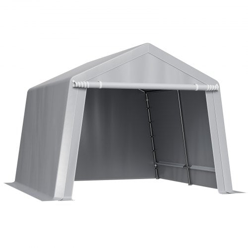 Outdoor Storage Shed 10 x 10 ft Portable Storage Tent with Rollup Door