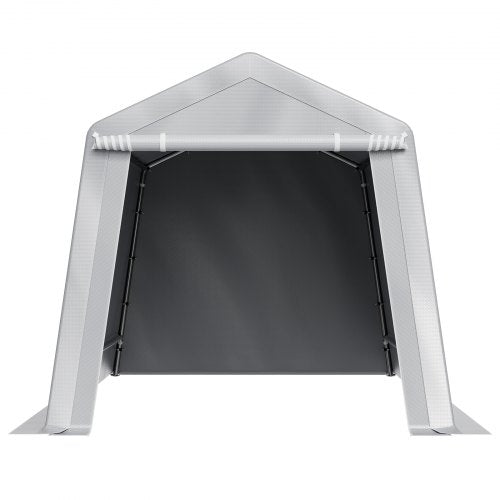 Outdoor Storage Shed 8 x 14 ft Portable Storage Tent with Rollup Door