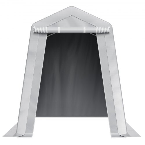 Outdoor Storage Shed 6 x 8 ft Portable Storage Tent with Rollup Door