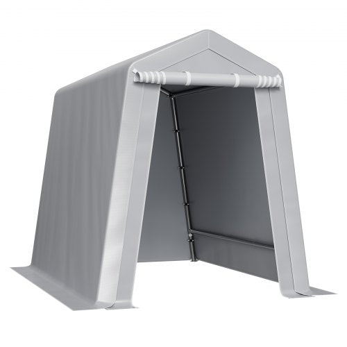 Outdoor Storage Shed 6 x 8 ft Portable Storage Tent with Rollup Door