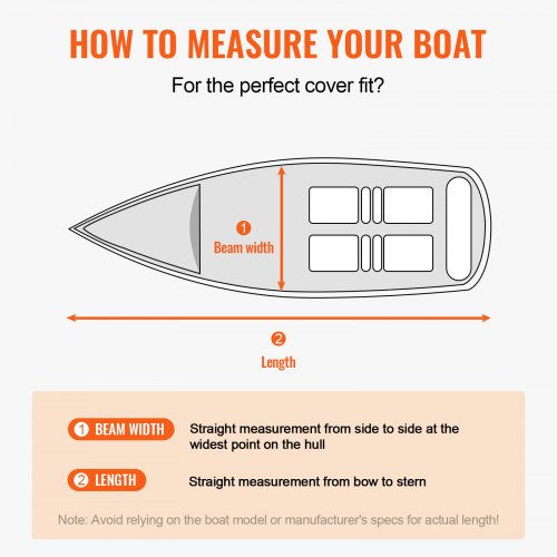 Boat Cover 1719 Trailerable Waterproof Boat Cover 600D Marine Grade PU