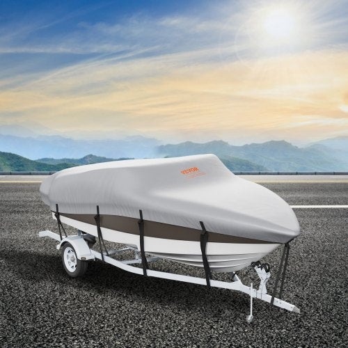 Boat Cover 1719 Trailerable Waterproof Boat Cover 600D Marine Grade PU