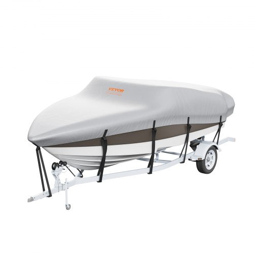 Boat Cover 1719 Trailerable Waterproof Boat Cover 600D Marine Grade PU