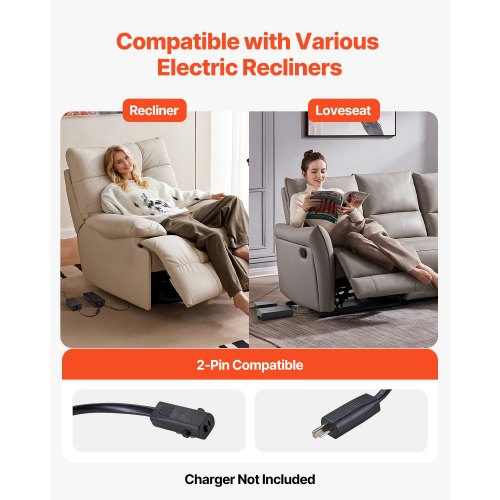 Battery Pack for Reclining Furniture 2500 mAh Rechargeable Recliner Battery