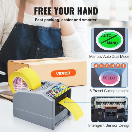 Automatic Tape Dispenser Adhesive Electric Tape Cutter Packaging Machine