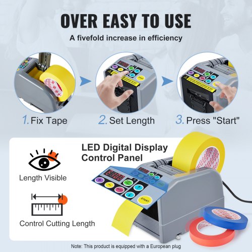 Automatic Tape Dispenser Adhesive Electric Tape Cutter Packaging Machine