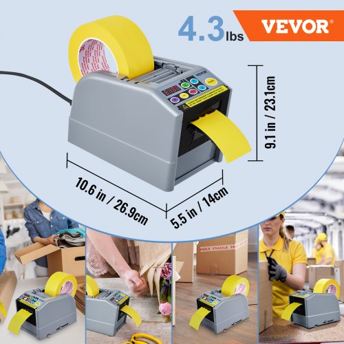 Automatic Tape Dispenser Adhesive Electric Tape Cutter Packaging Machine