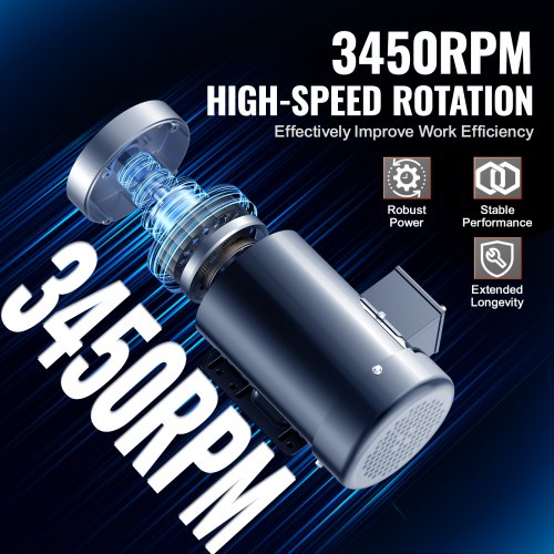 2HP Electric Motor 3450 rpm AC 230V460V 56C Frame Air Compressor Motor