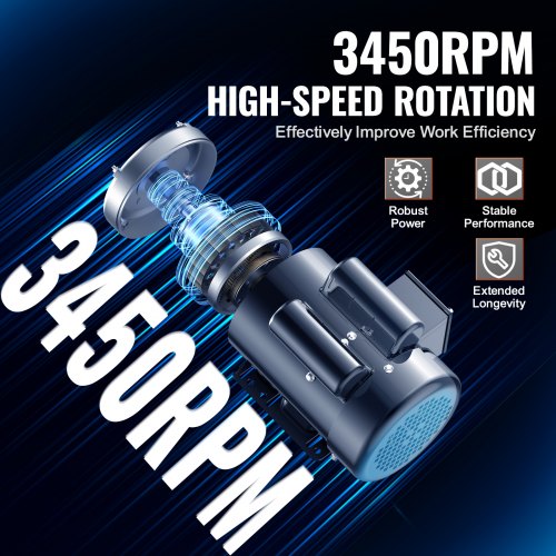 15HP Electric Motor 3450 rpm AC 115V230V 56 Frame Air Compressor Motor