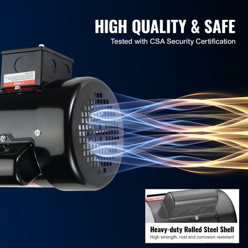 1HP Electric Motor 3450 rpm AC 115V230V 56C Frame Air Compressor Motor