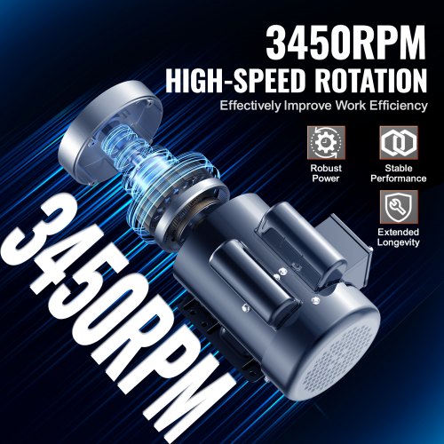 15HP Electric Motor 3450 rpm AC 115V230V 56C Frame Air Compressor Motor