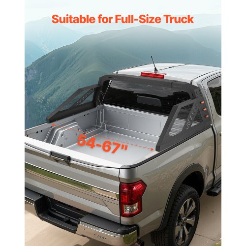 Truck Bed Roll Bar Universal Pickup Sport Adjustable Bar Chase Rack