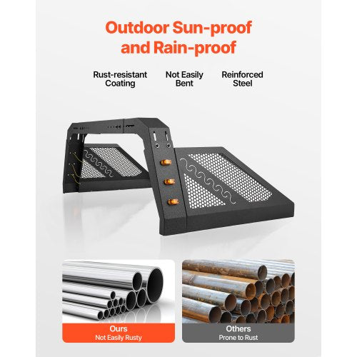 Truck Bed Roll Bar Universal Pickup Sport Adjustable Bar Chase Rack