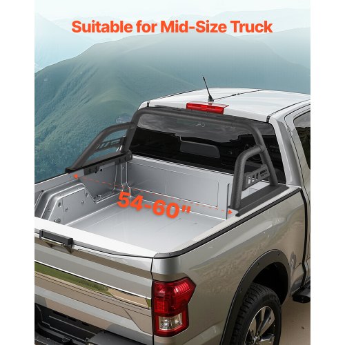 Truck Bed Roll Bar Universal Pickup Sport Adjustable Bar Chase Rack