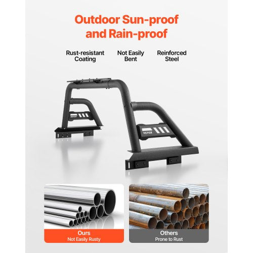 Truck Bed Roll Bar Universal Pickup Sport Adjustable Bar Chase Rack