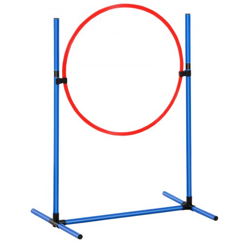 Dog Agility Training Equipment 7 PCS Set w Adjustable High Hurdles6 Weave