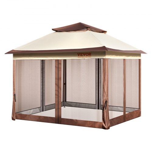 Patio Gazebo 11 x 11 FT Pop up Gazebo for 810 Person with Mosquito