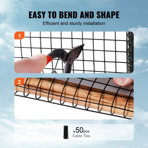 8 inch x 100ft Solar Panel Bird Guard Critter Guard Roll Kit with Rustproof PVC