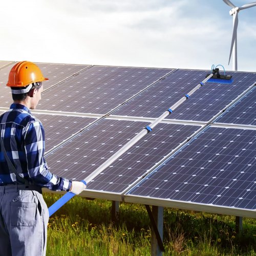 Water Fed Pole Kit 30FT Solar Panel Cleaning Pole with Extendable Handle