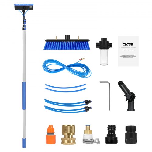 Water Fed Pole Kit 30FT Solar Panel Cleaning Pole with Extendable Handle