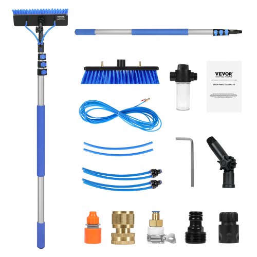Water Fed Pole Kit 20FT Solar Panel Cleaning Pole with Extendable Handle