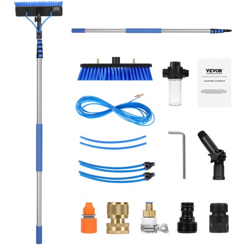 Water Fed Pole Kit 24FT Solar Panel Cleaning Pole with Extendable Handle