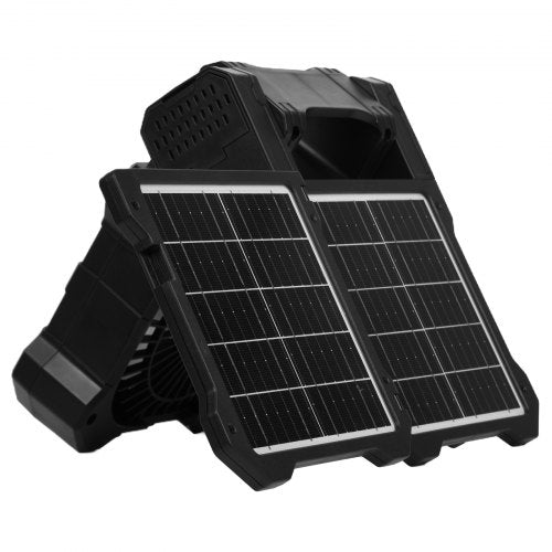 20000mAh Rechargeable Solar Fan with LED Lantern 8 inch Portable Fan