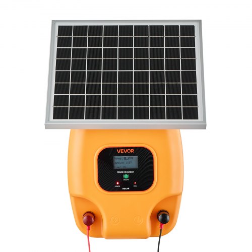 Solar Fence Charger 1J 10kV Solar Powered Fence Charger 186 Miles Range