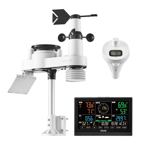 7in1 WiFi Weather Station with APP 75 in Display Wireless Solar