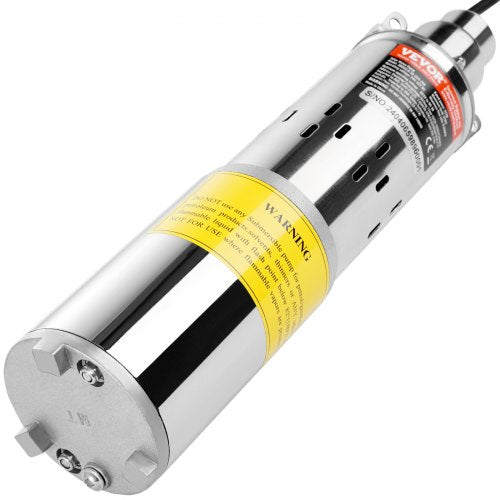Solar Water Pump 48V DC 369W Submersible Deep Well Pump Max Flow 84 GPM