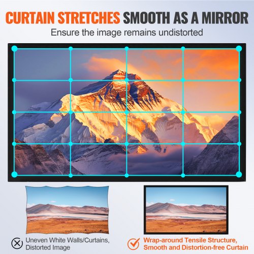 Big 110 Diagonal 169 HD Projector Screen Home Theater Outdoor Use  34L