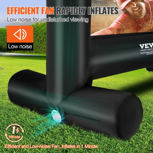 Inflatable Movie Screen 14 FT 168inchInflatable Projector Screen for Outside