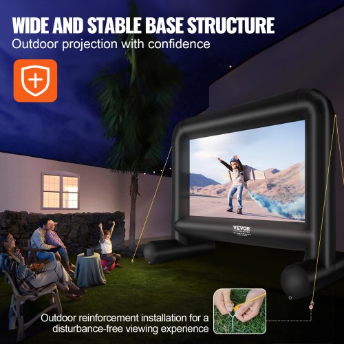 Inflatable Movie Screen 16 FT192inch Inflatable Projector Screen for Outside