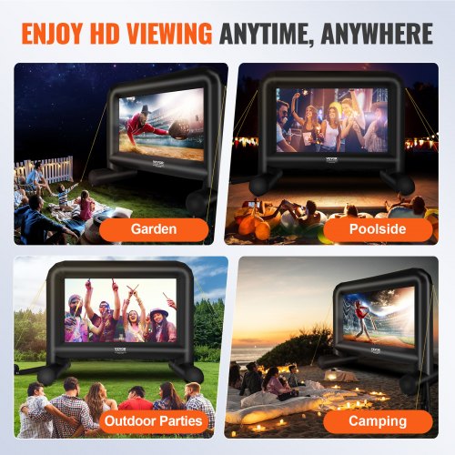 Inflatable Movie Screen 16 FT192inch Inflatable Projector Screen for Outside