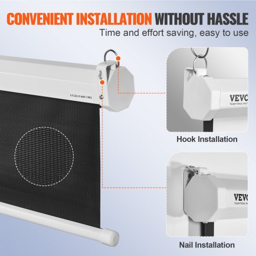 Manual Projector Screen 100 inch 169 4K 1080 HD Retractable Pull Down Projector