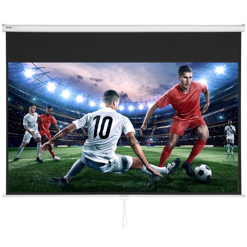 Manual Projector Screen 100 inch 169 4K 1080 HD Retractable Pull Down Projector