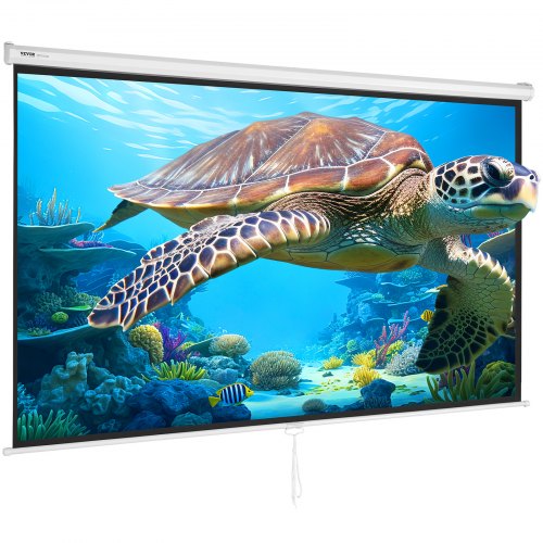 Manual Projector Screen 100 inch 169 4K 1080 HD Retractable Pull Down Projector
