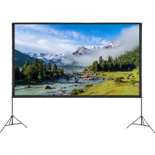Projector Screen with Stand 150 inch 169 4K 1080 HD Outdoor Movie Screen